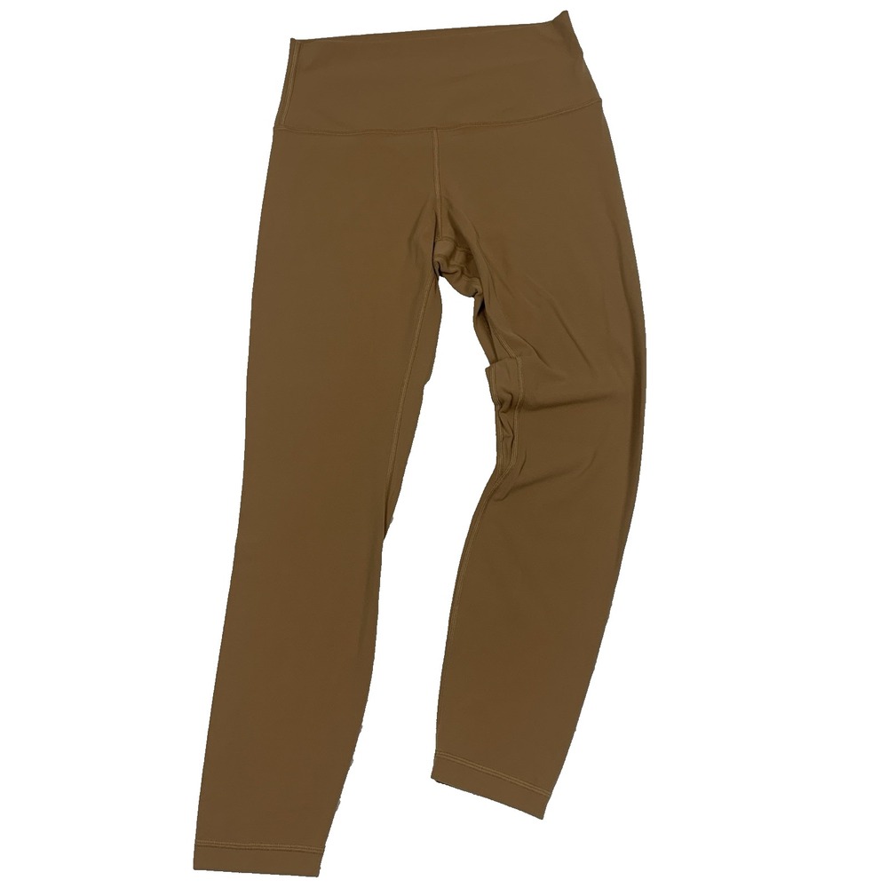 Lululemon Align Pant II 25" Leggings Saddle Brown High Rise Womens Size 8 Nulu